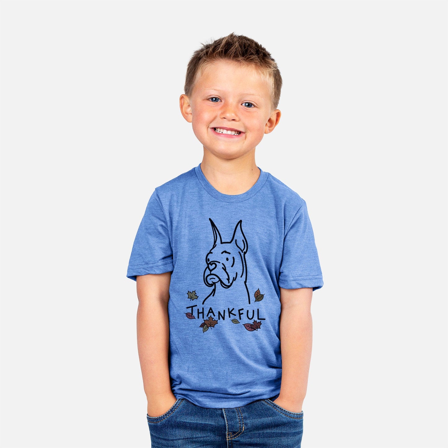 Thankful Rescue Boxer - Billy - Kids/Youth/Toddler Shirt