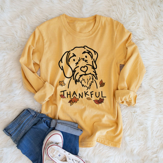 Thankful German Wirehaired Pointer - Buck - Heavyweight 100% Cotton Long Sleeve