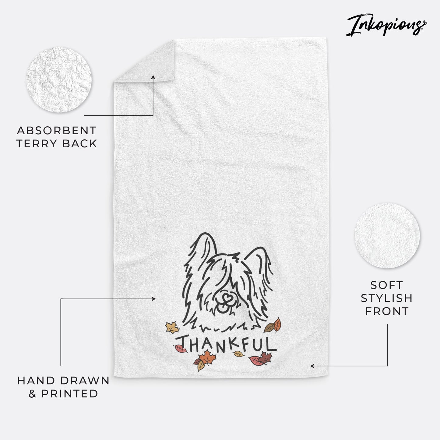 Thankful Skye Terrier - Dougal - Hand Towel