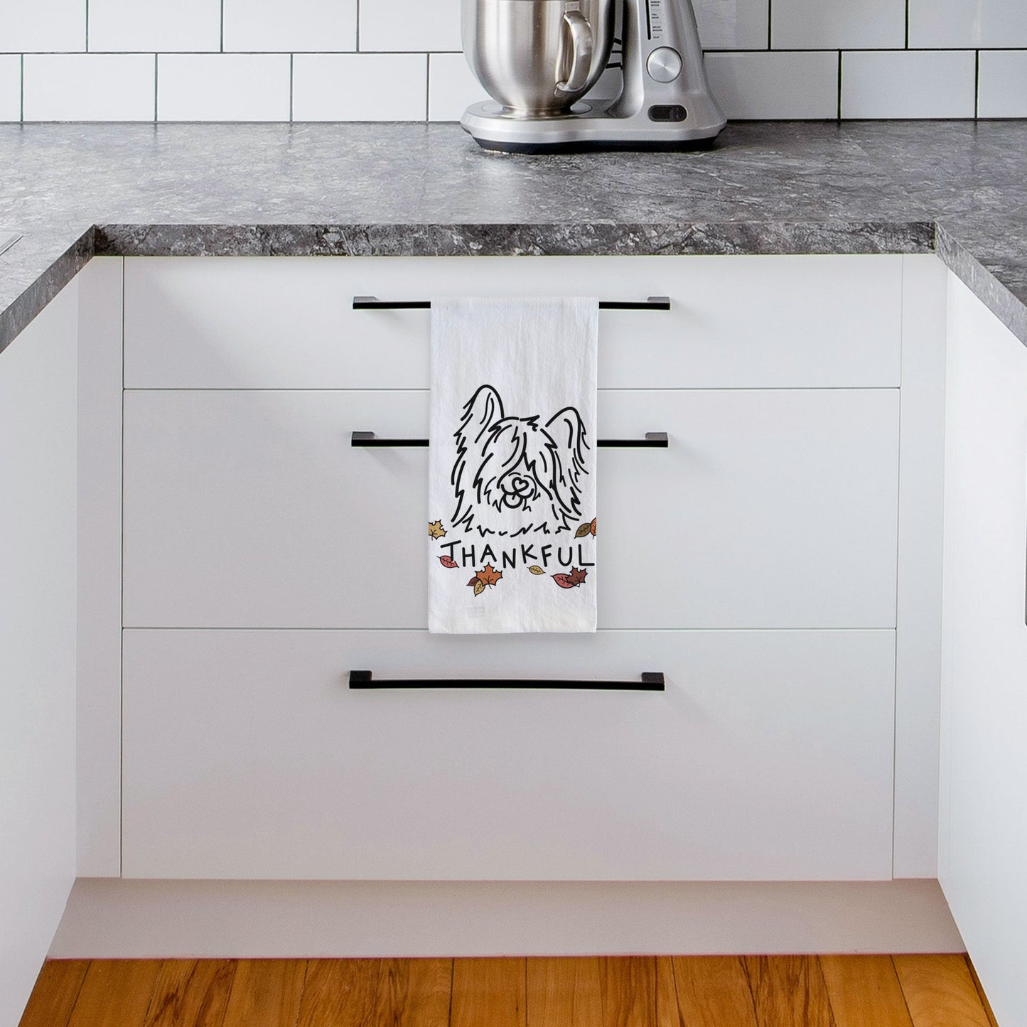 Thankful Skye Terrier - Dougal - Tea Towel