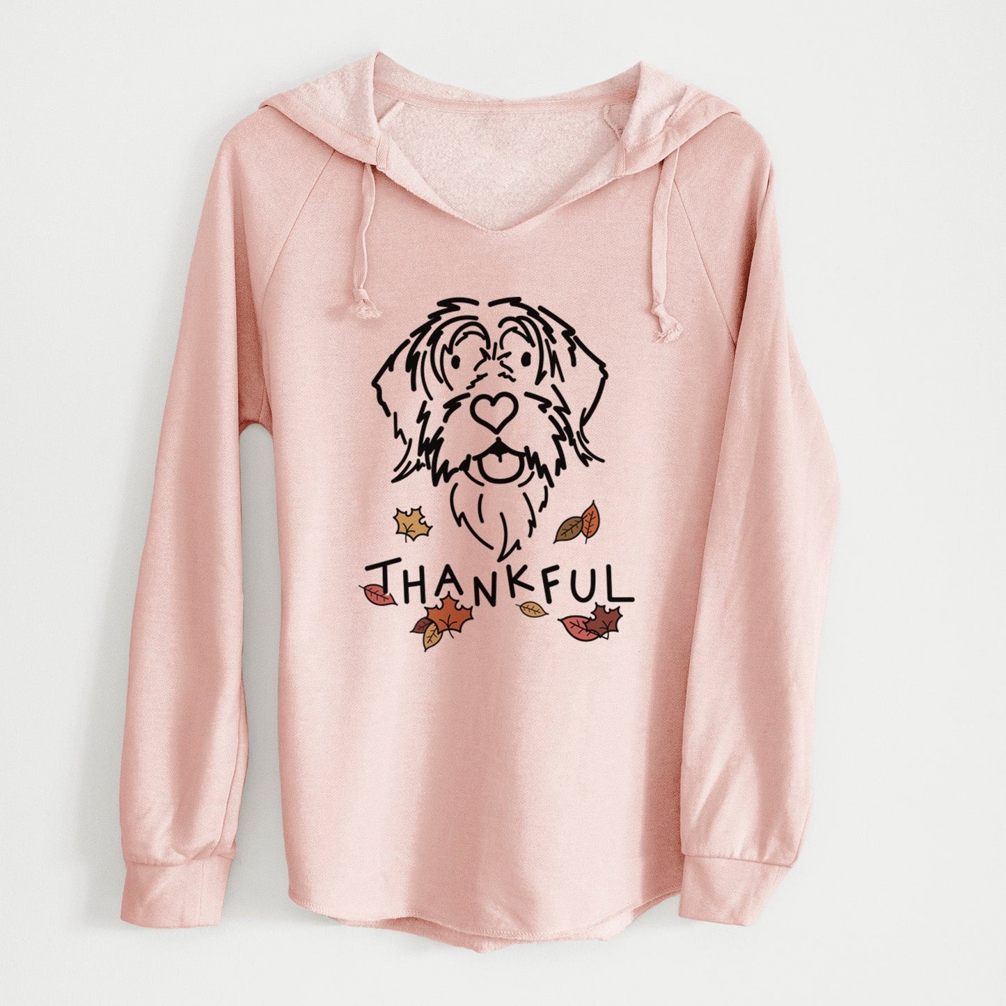 Thankful Wirehaird Pointing Griffon - Gary - Cali Wave Hooded Sweatshirt
