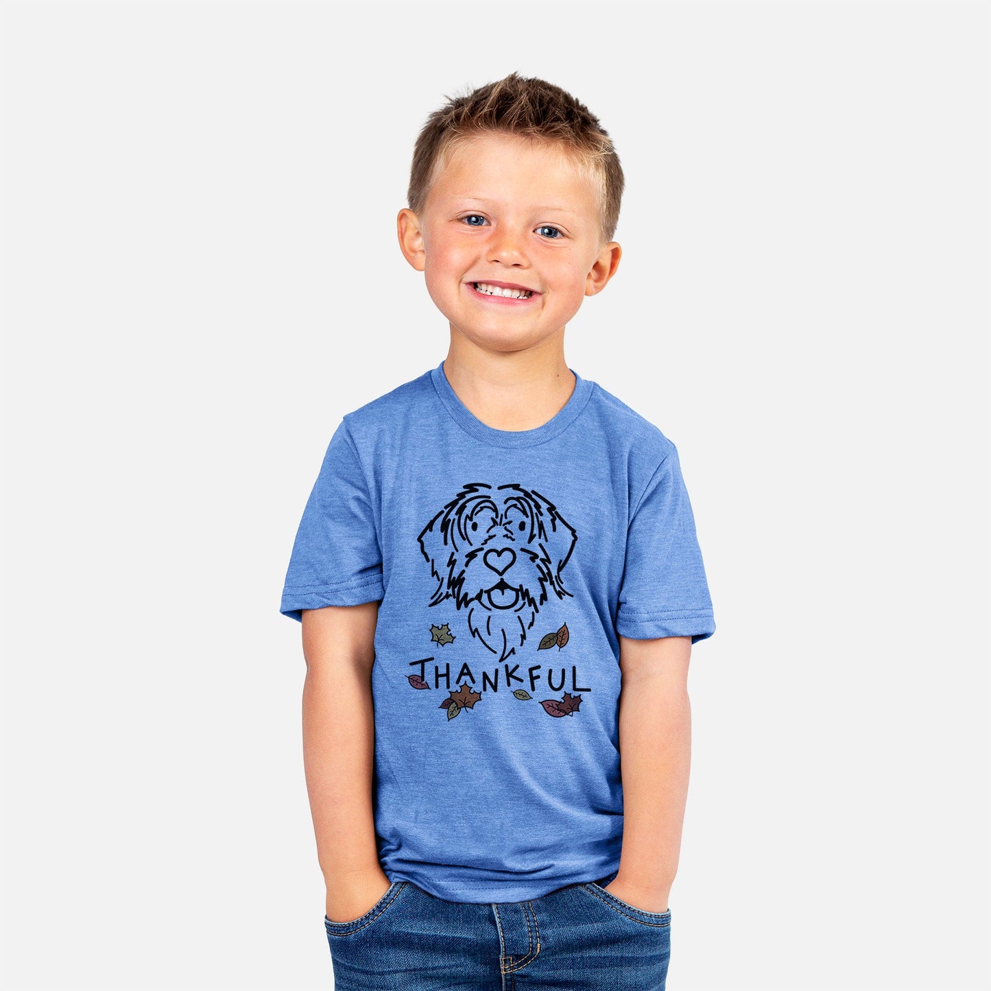 Thankful Wirehaird Pointing Griffon - Gary - Kids/Youth/Toddler Shirt