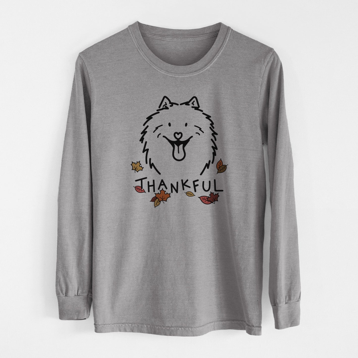 Thankful Samoyed - Johnny - Heavyweight 100% Cotton Long Sleeve