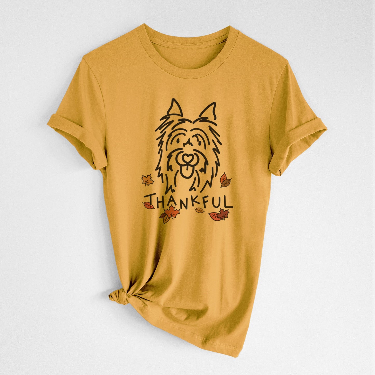 Thankful Silky Terrier - Monty - Unisex Crewneck