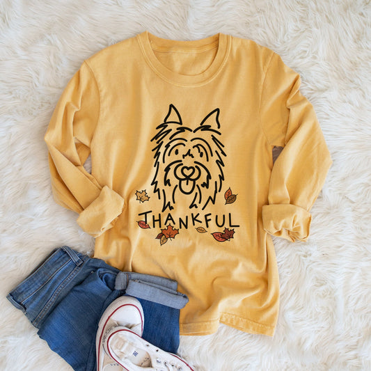 Thankful Silky Terrier - Monty - Heavyweight 100% Cotton Long Sleeve