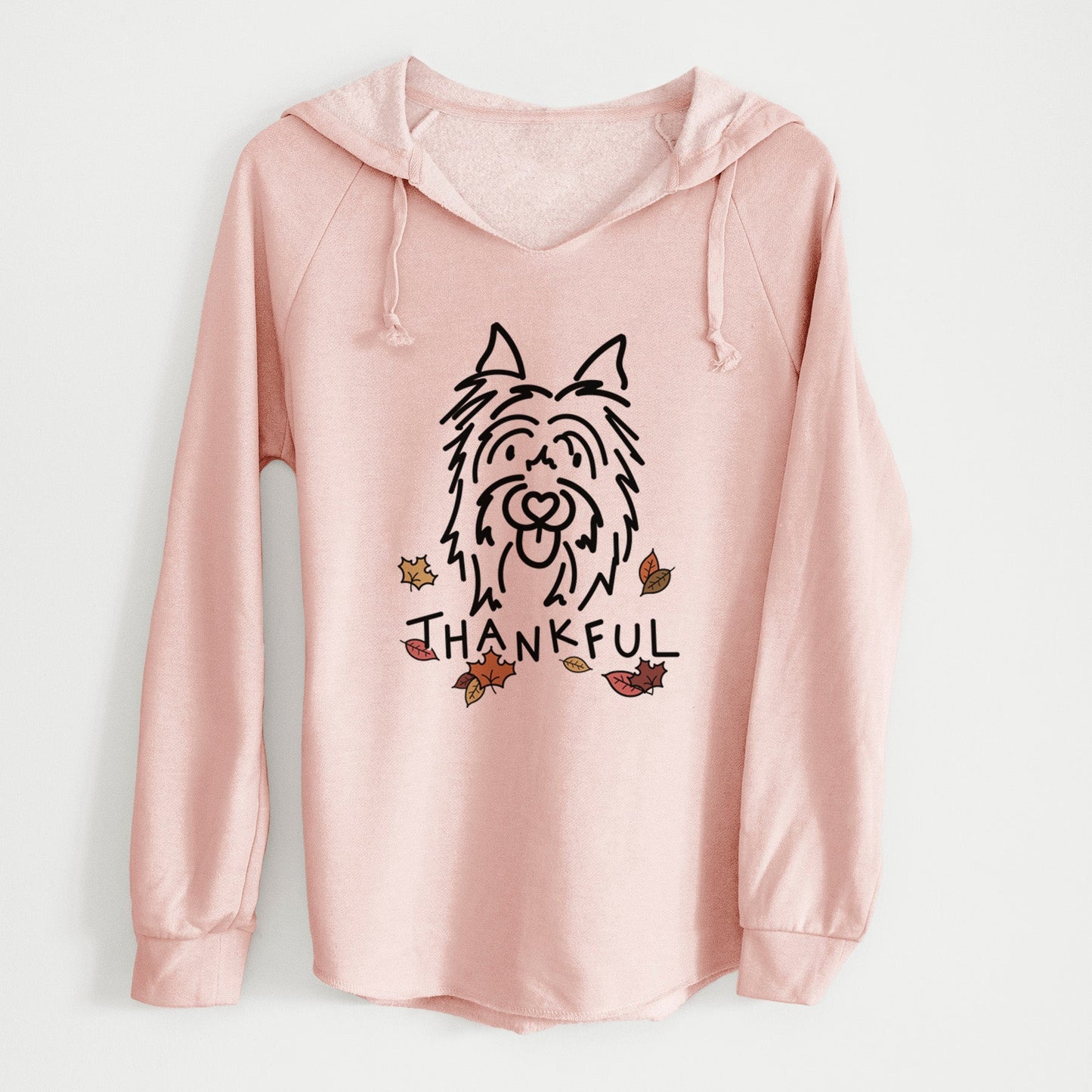 Thankful Silky Terrier - Monty - Cali Wave Hooded Sweatshirt