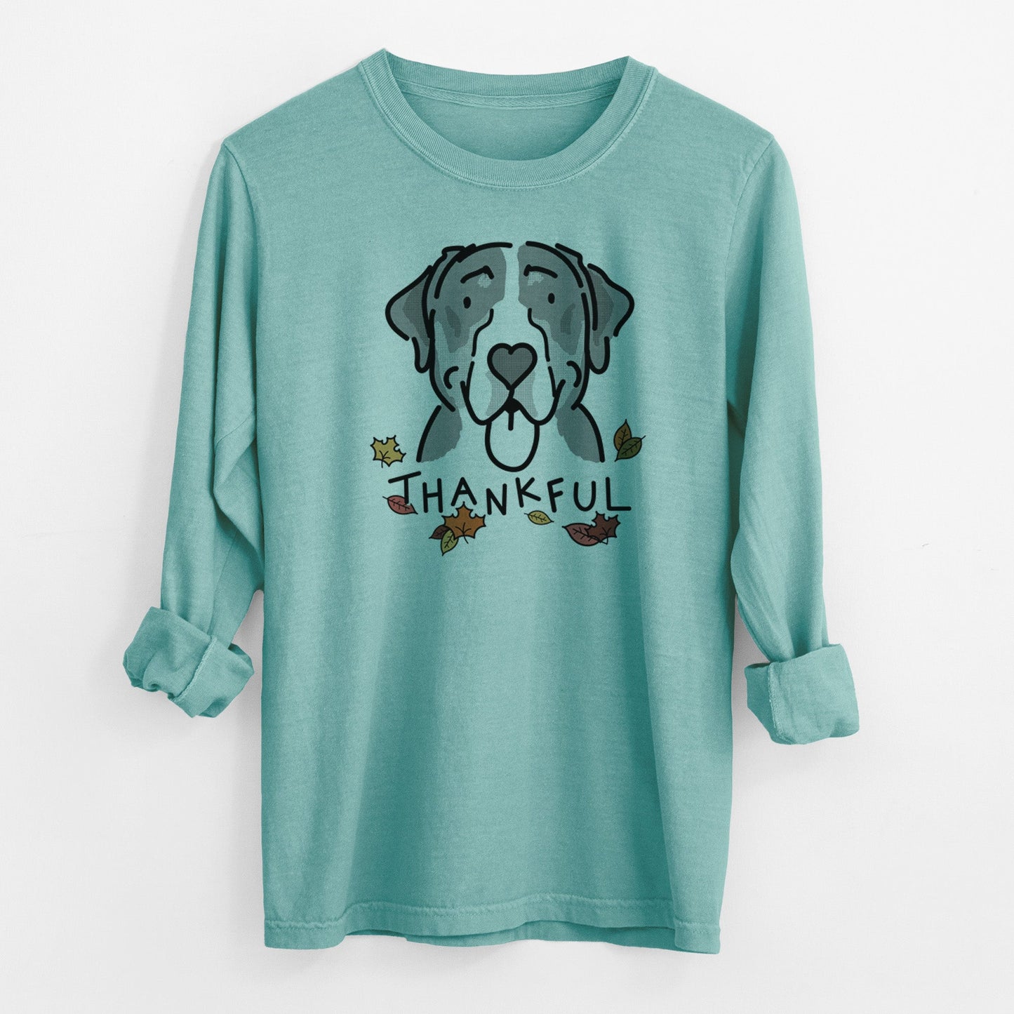 Thankful Greater Swiss Mountain Dog - Moose - Heavyweight 100% Cotton Long Sleeve