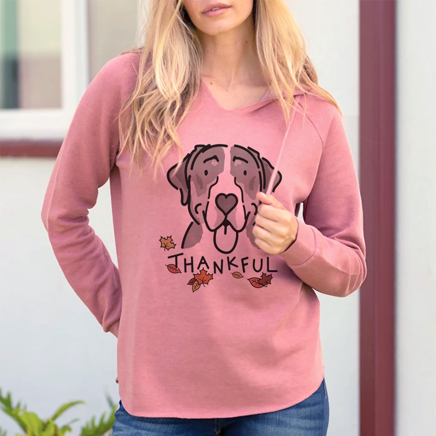 Thankful Greater Swiss Mountain Dog - Moose - Cali Wave Hooded Sweatshirt