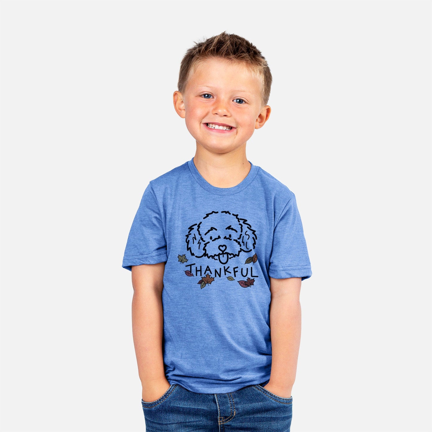 Thankful Toy Poodle - Ricci - Kids/Youth/Toddler Shirt