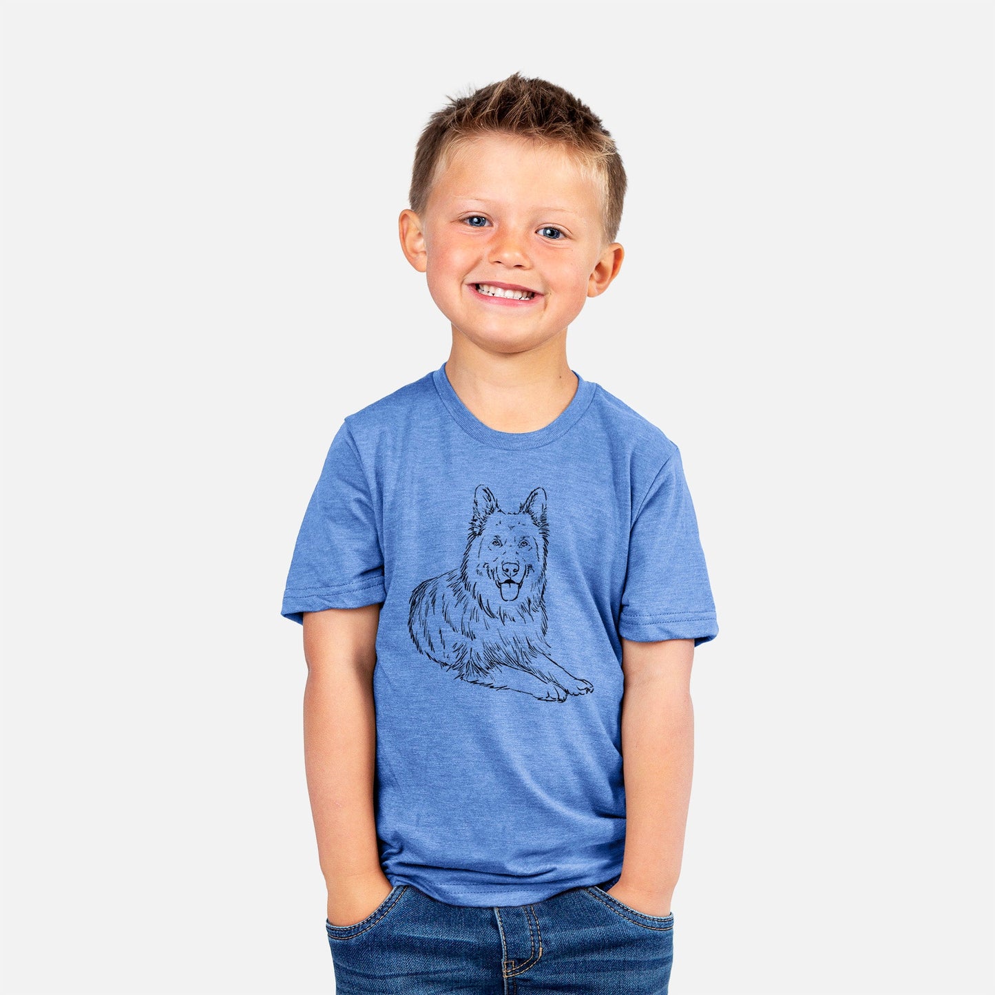 Doodled Jaxs the German Shepherd - Kids/Youth/Toddler Shirt