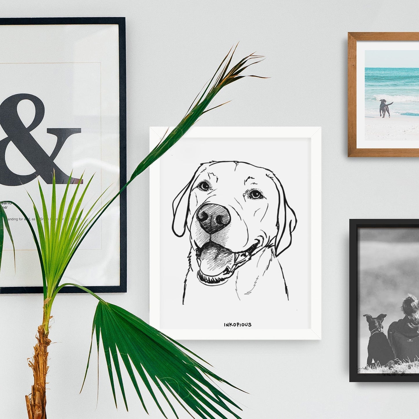 Doodled Jimmy the Larbrador Retriever Art Print
