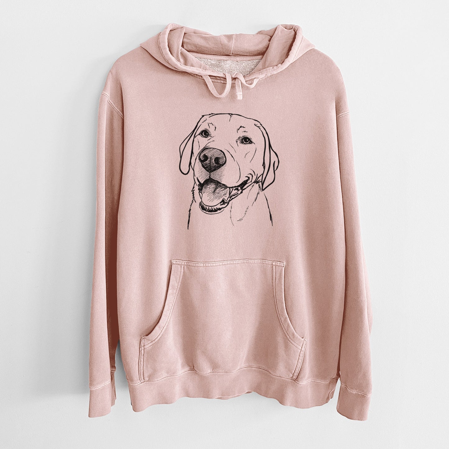 Doodled Jimmy the Larbrador Retriever - Unisex Pigment Dyed Hoodie