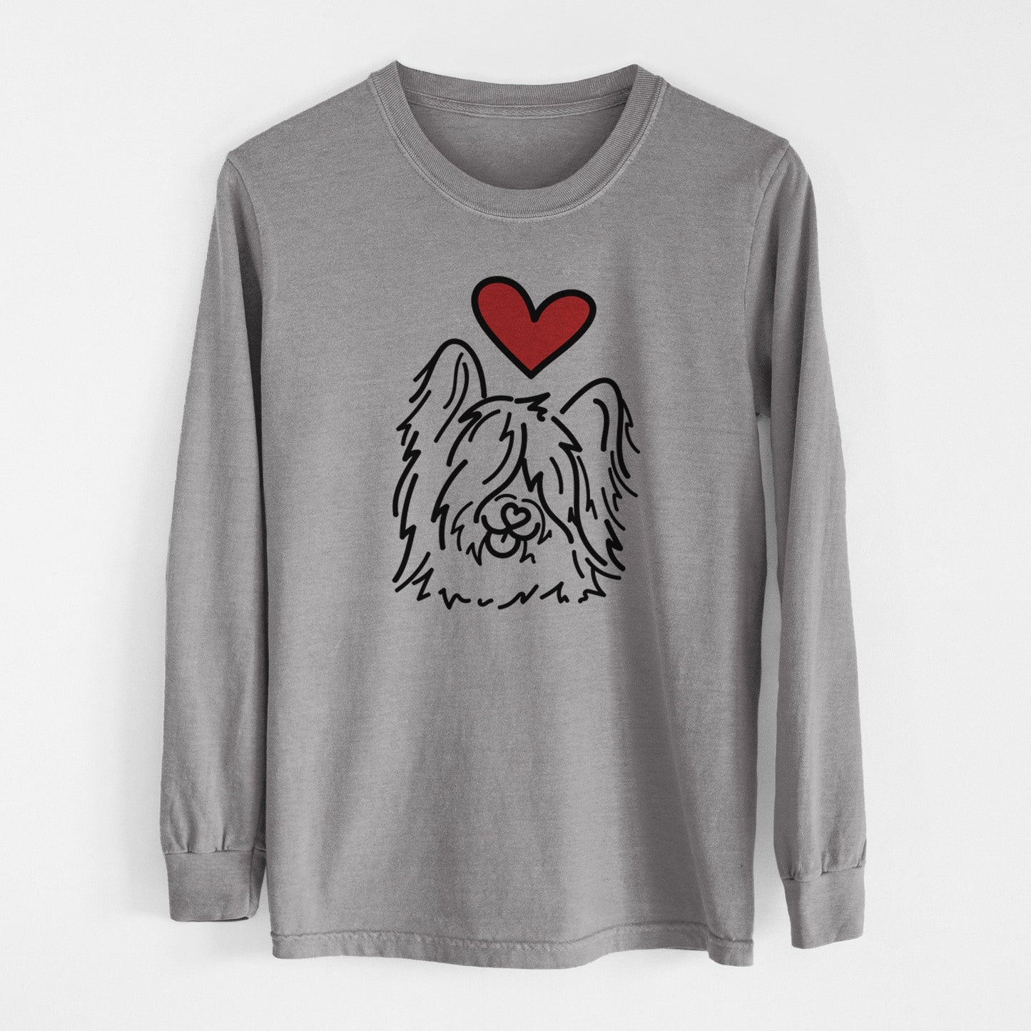 Love Always Skye Terrier - Dougal - Heavyweight 100% Cotton Long Sleeve