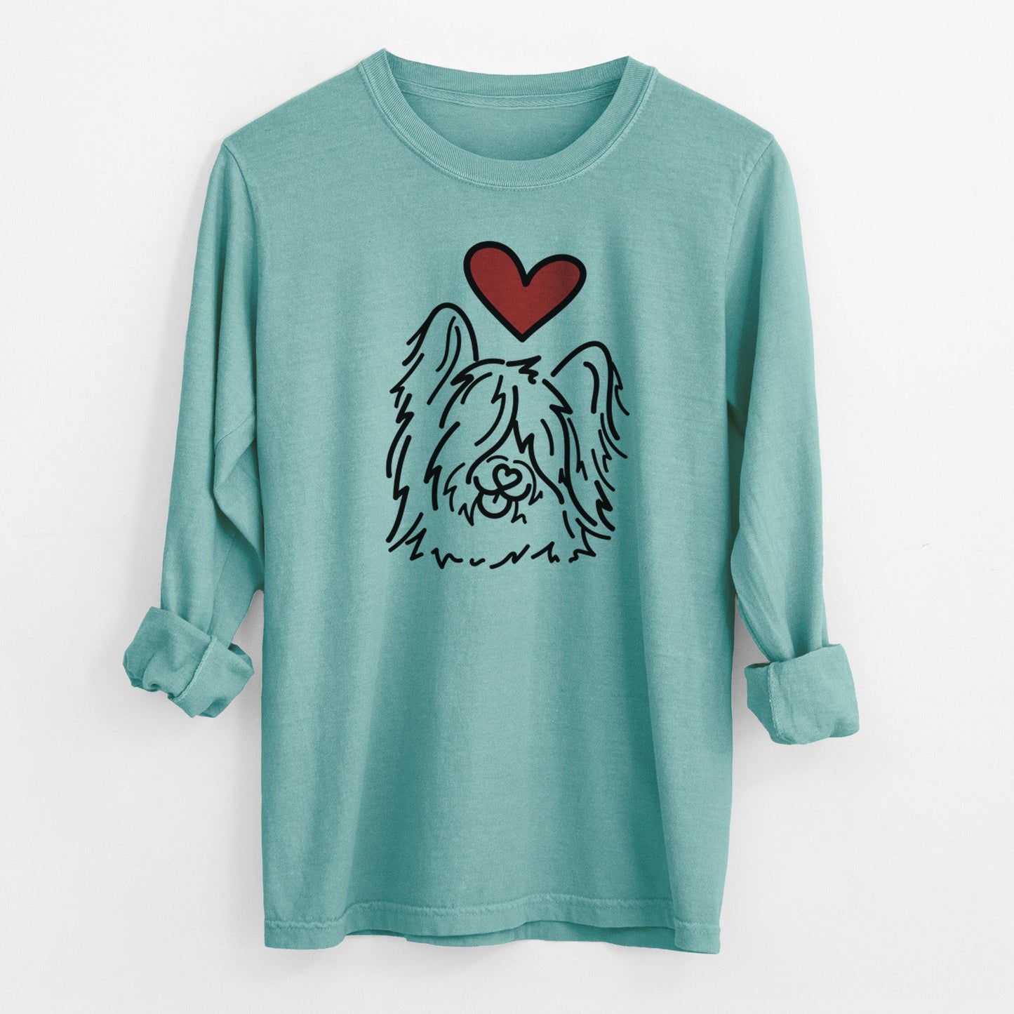Love Always Skye Terrier - Dougal - Heavyweight 100% Cotton Long Sleeve