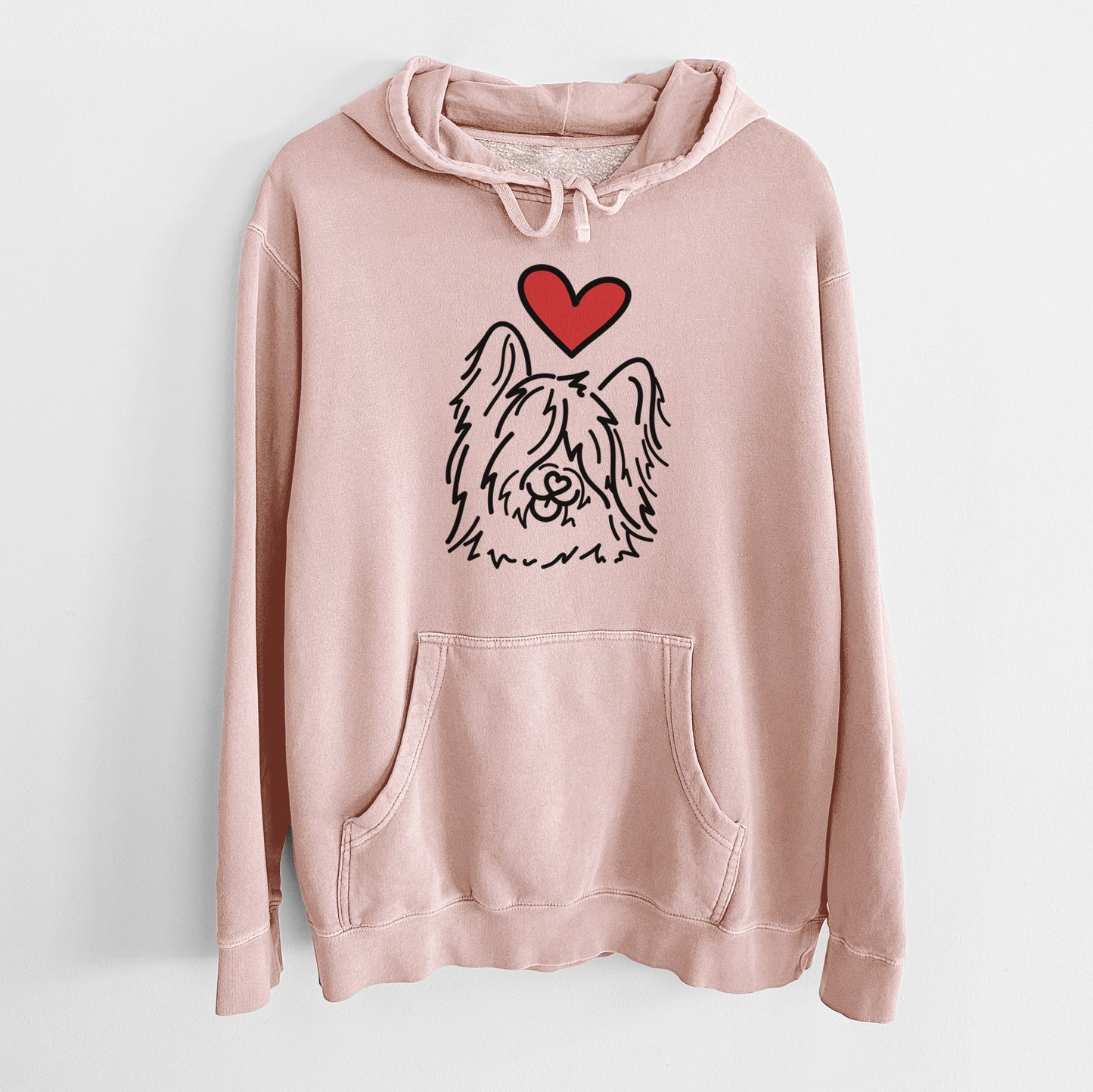 Love Always Skye Terrier - Dougal - Unisex Pigment Dyed Hoodie