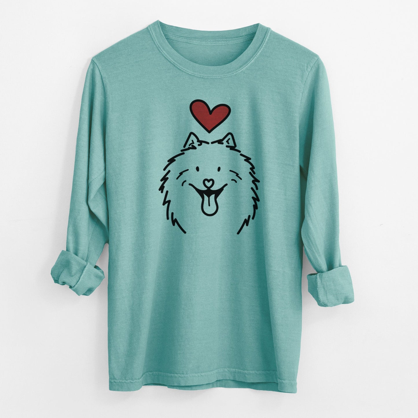 Love Always Samoyed - Johnny - Heavyweight 100% Cotton Long Sleeve