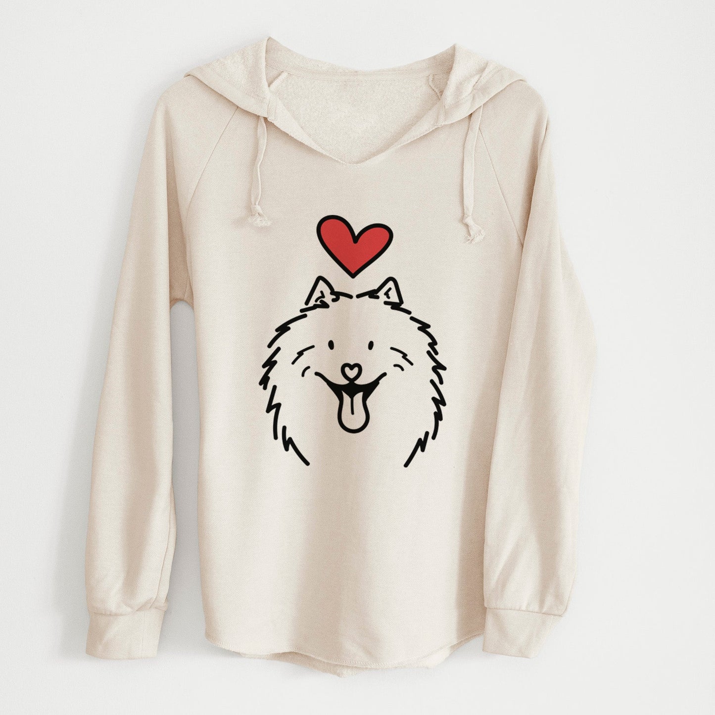 Love Always Samoyed - Johnny - Cali Wave Hooded Sweatshirt