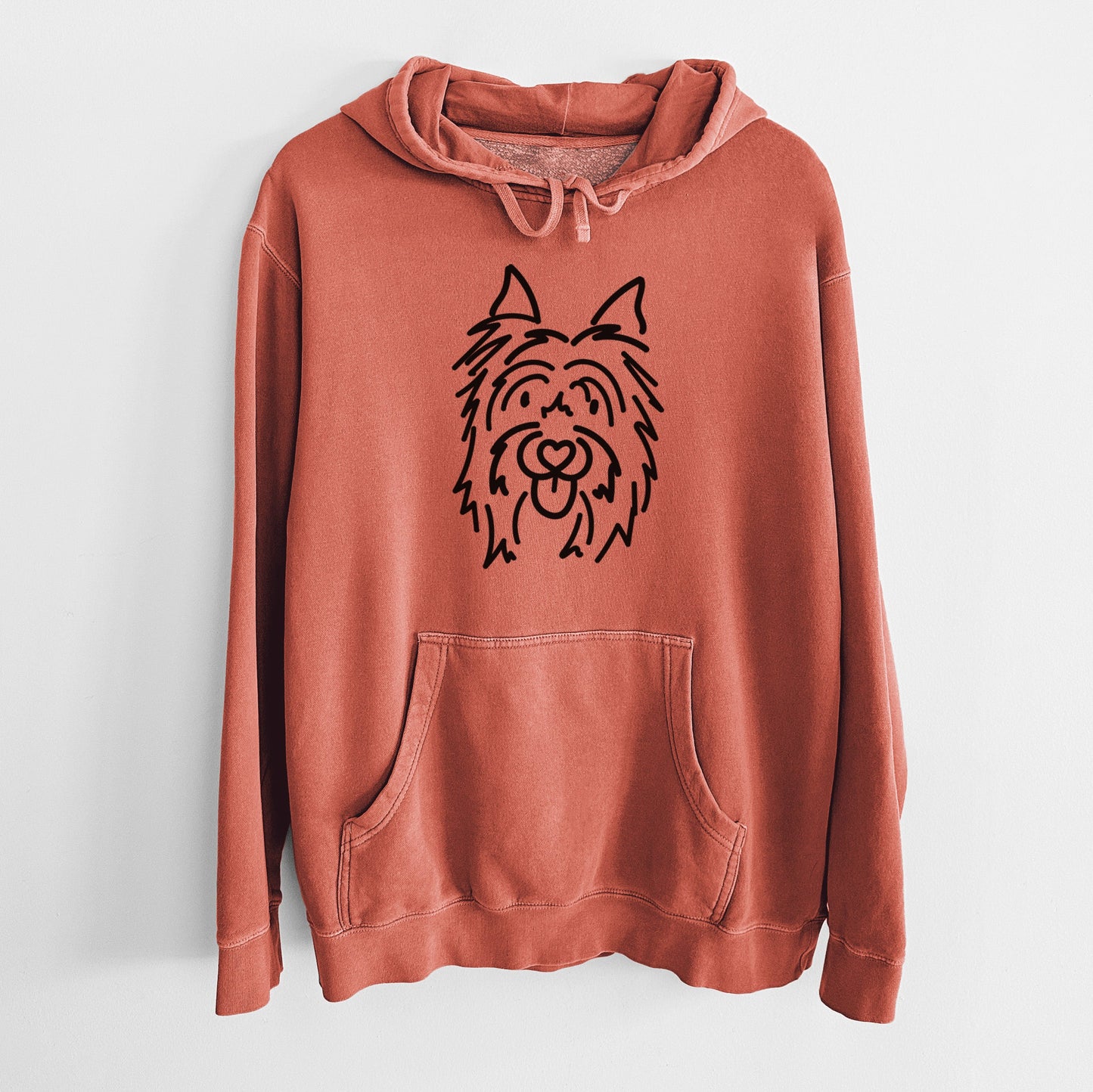 Love Always Silky Terrier - Monty - Unisex Pigment Dyed Hoodie