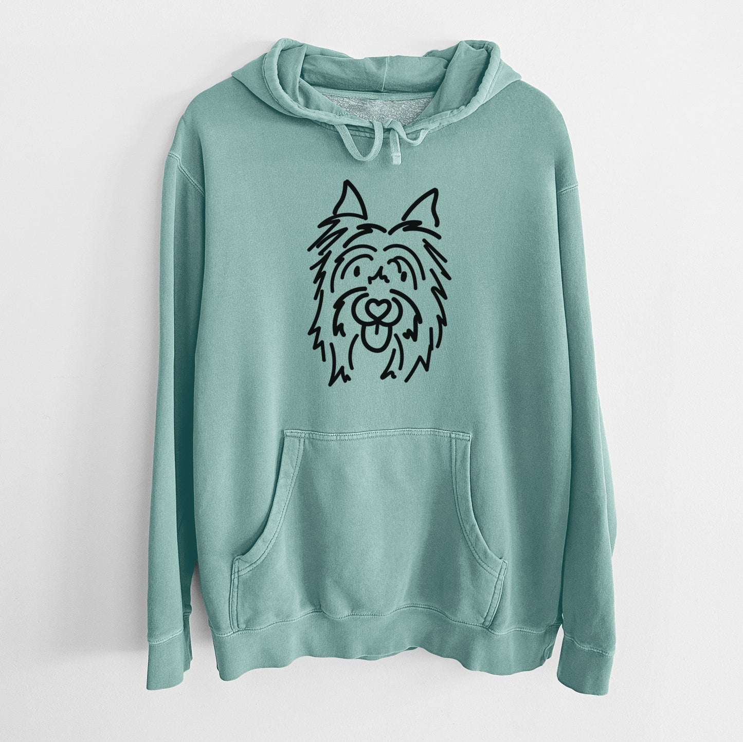 Love Always Silky Terrier - Monty - Unisex Pigment Dyed Hoodie