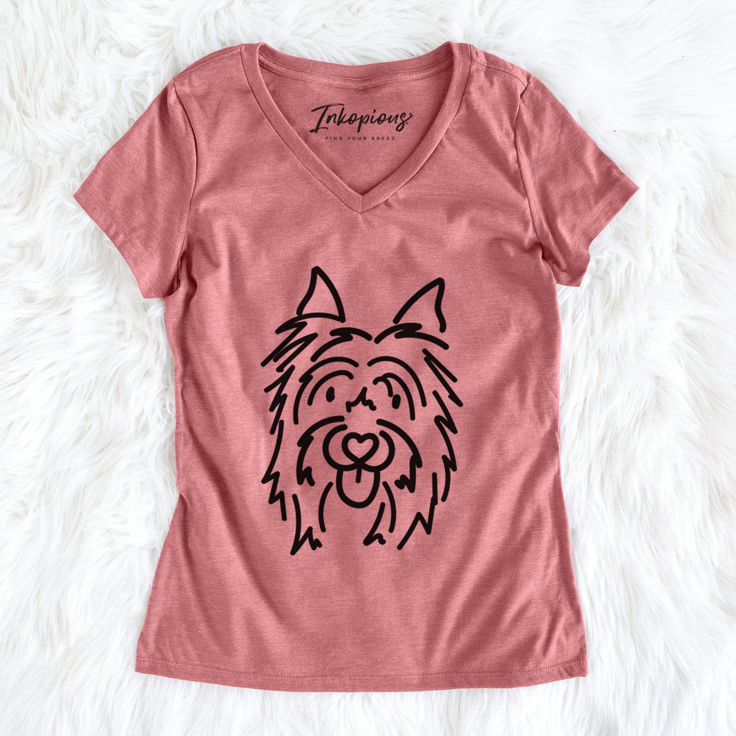 Love Always Silky Terrier - Monty - Women's Perfect V-neck Shirt