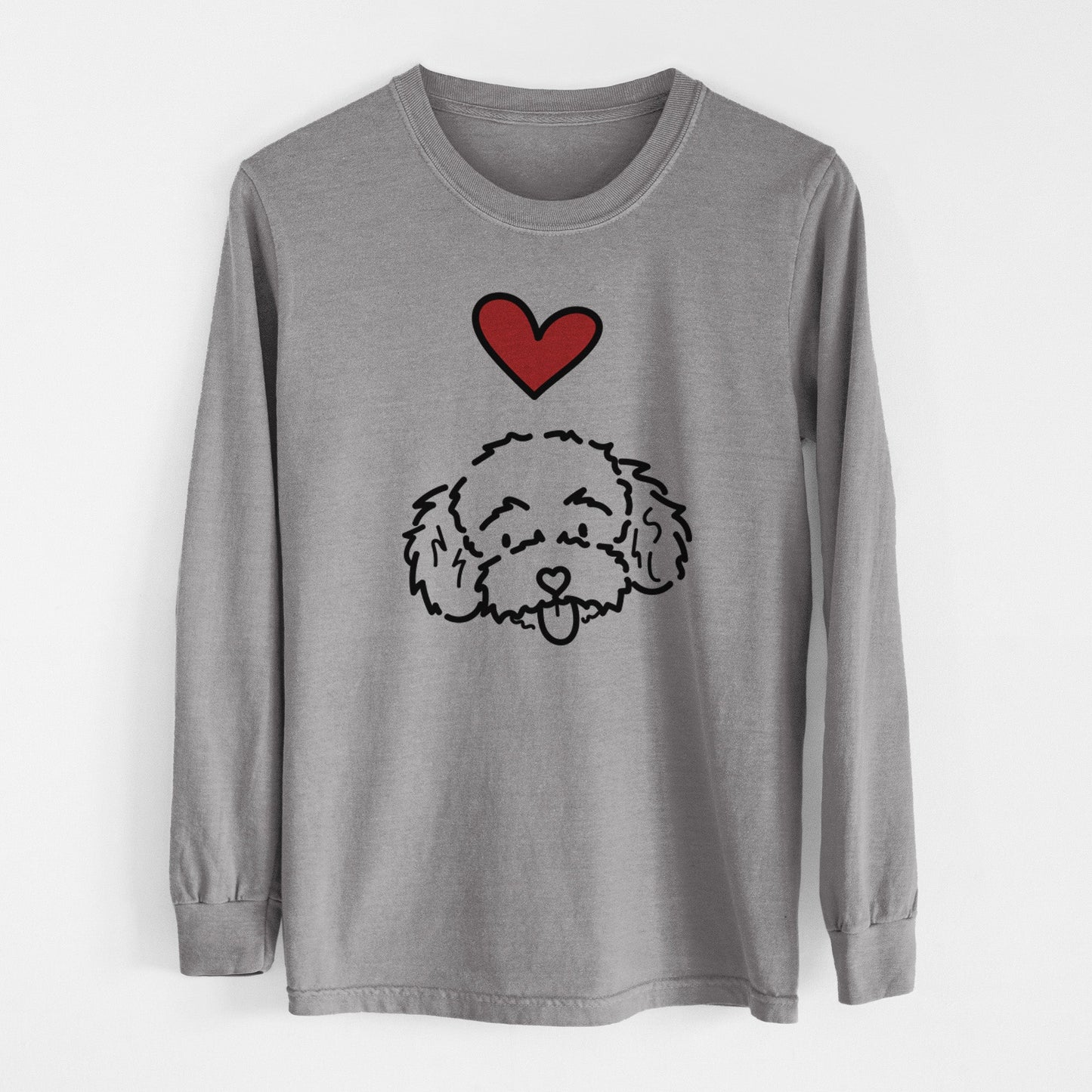 Love Always Toy Poodle - Ricci - Heavyweight 100% Cotton Long Sleeve