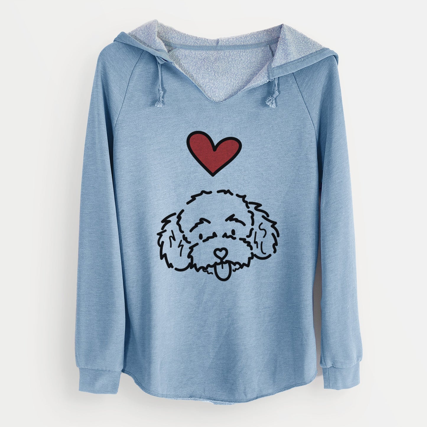Love Always Toy Poodle - Ricci - Cali Wave Hooded Sweatshirt
