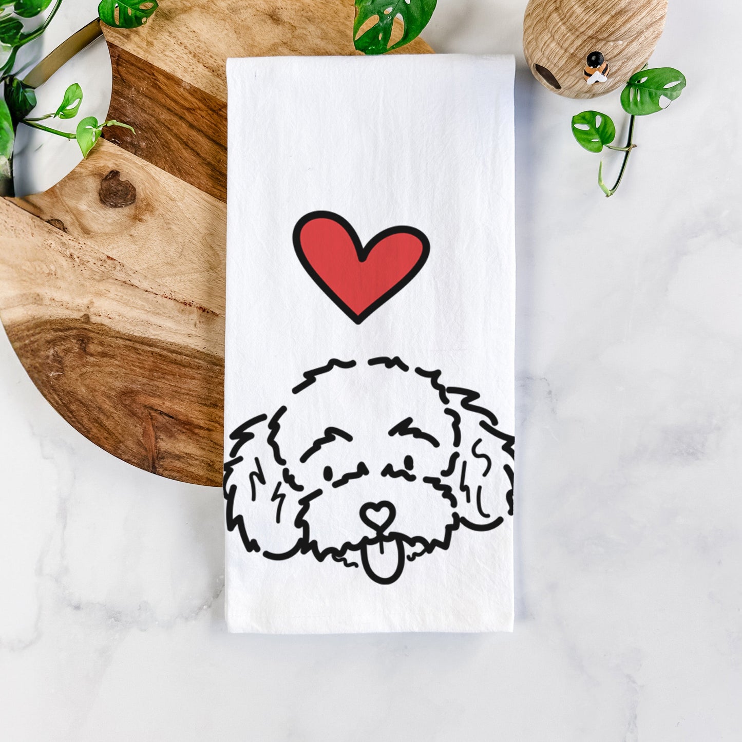 Love Always Toy Poodle - Ricci - Tea Towel
