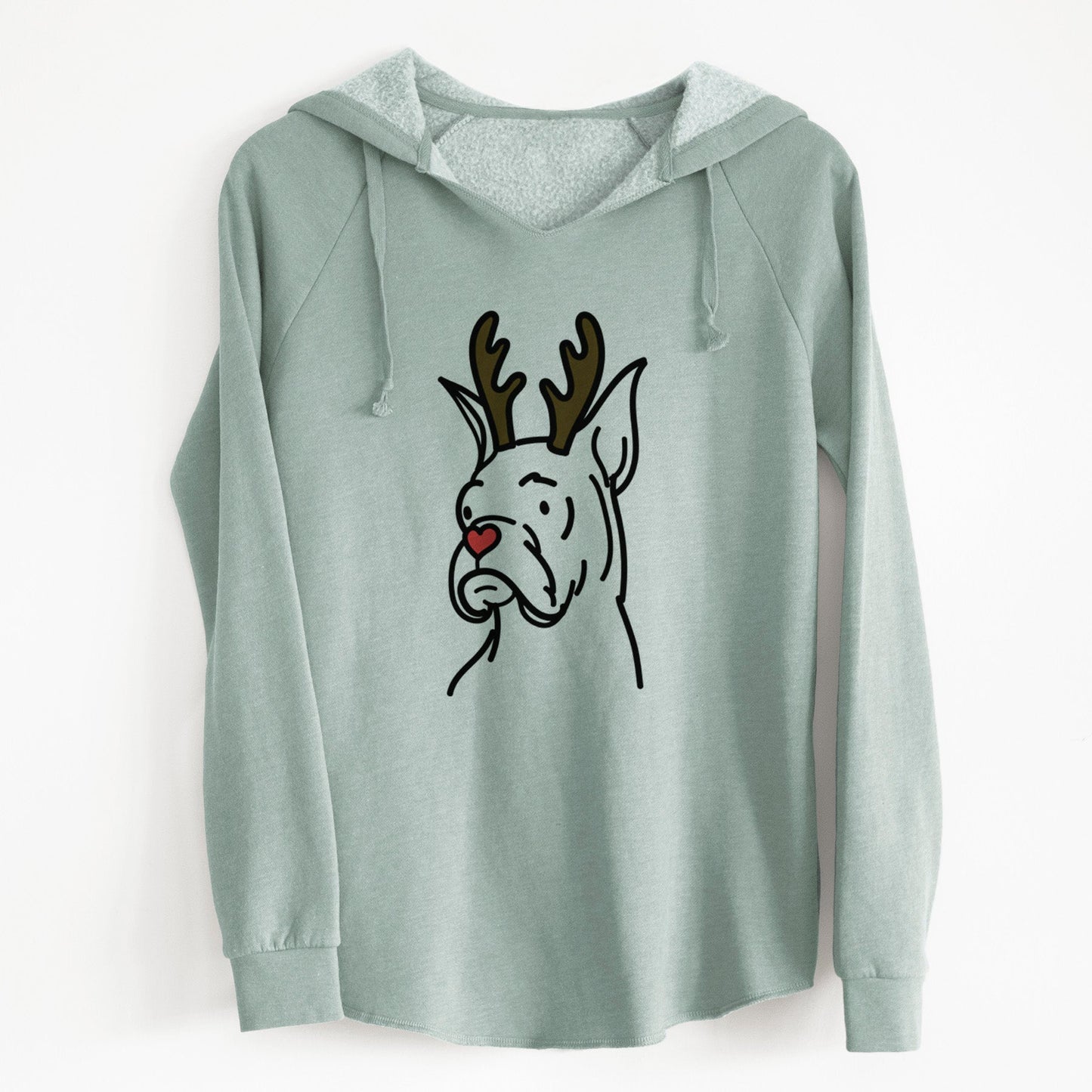 Red Nose Rescue Boxer - Billy - Cali Wave Hooded Sweatshirt