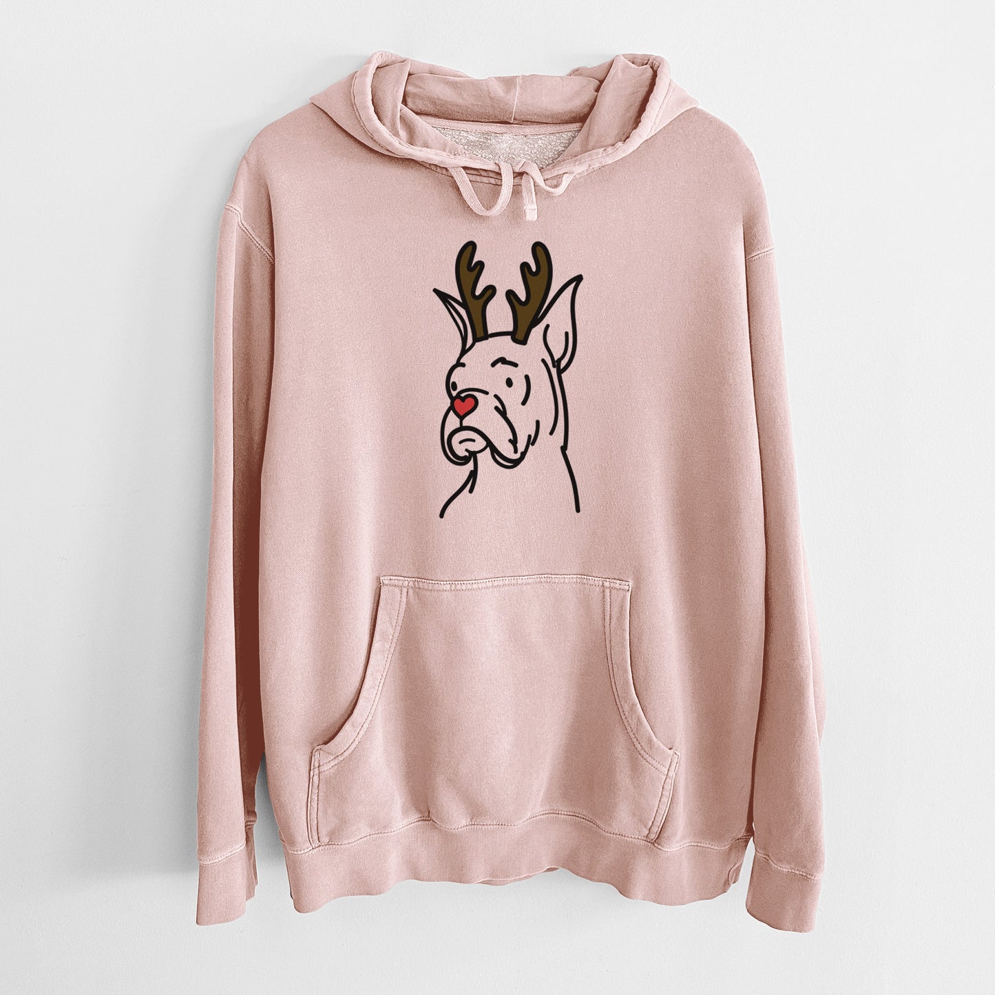 Red Nose Rescue Boxer - Billy - Unisex Pigment Dyed Hoodie