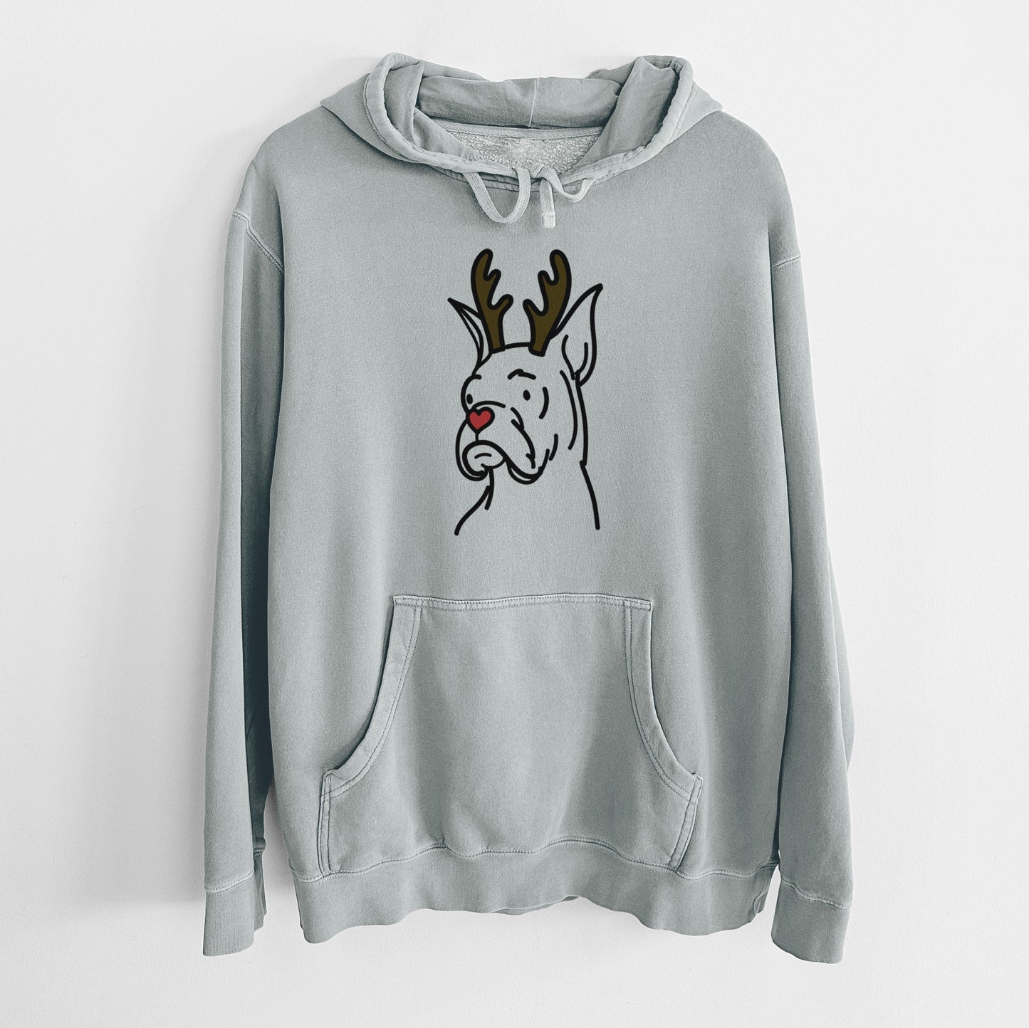 Red Nose Rescue Boxer - Billy - Unisex Pigment Dyed Hoodie