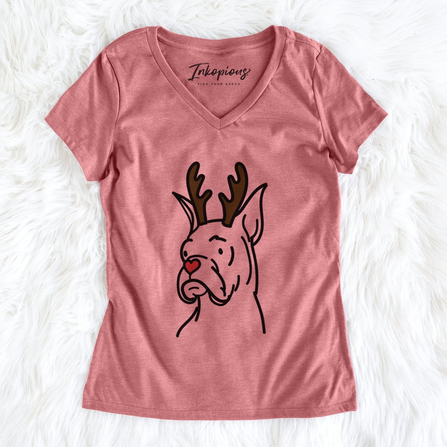 Red Nose Rescue Boxer - Billy - Women's Perfect V-neck Shirt