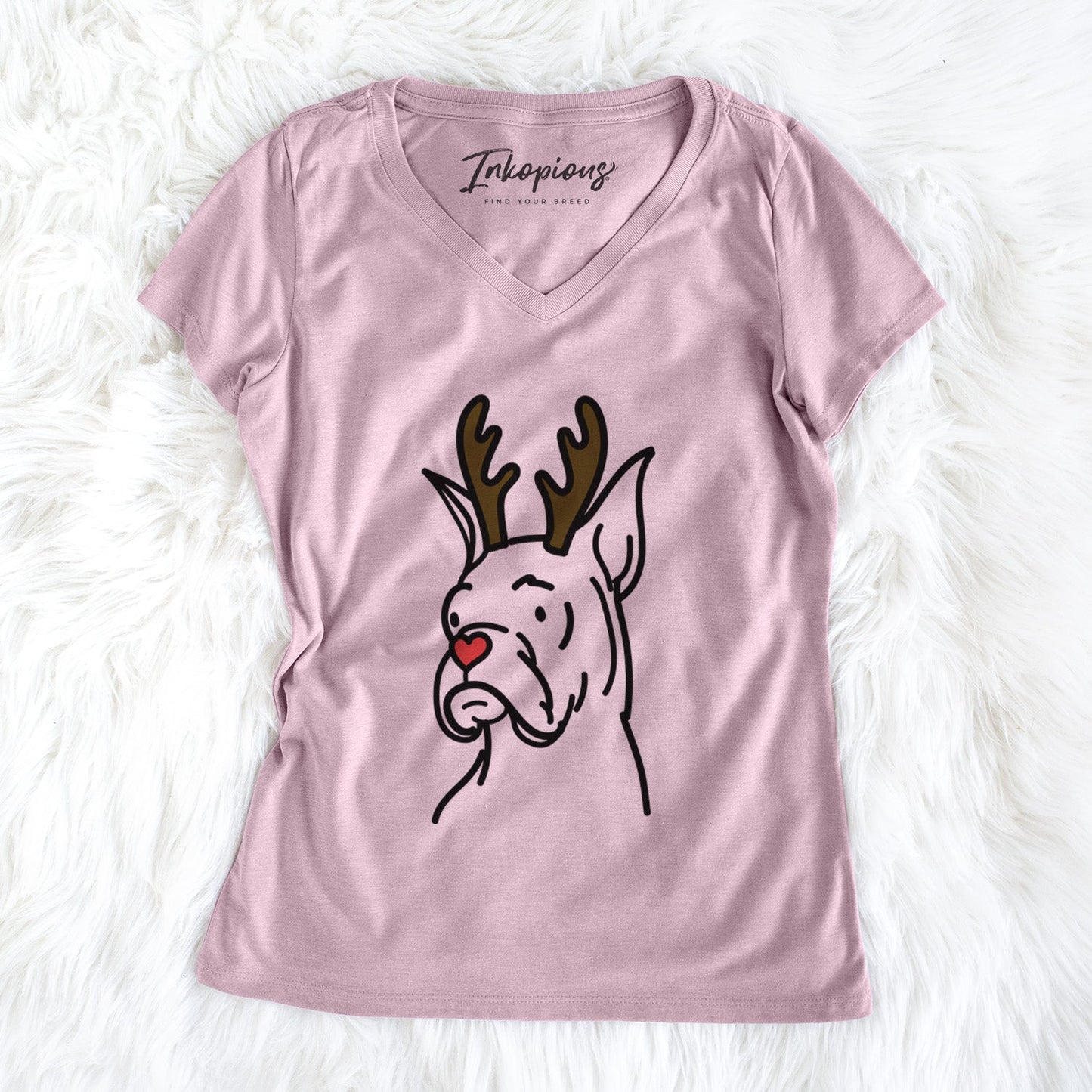 Red Nose Rescue Boxer - Billy - Women's Perfect V-neck Shirt
