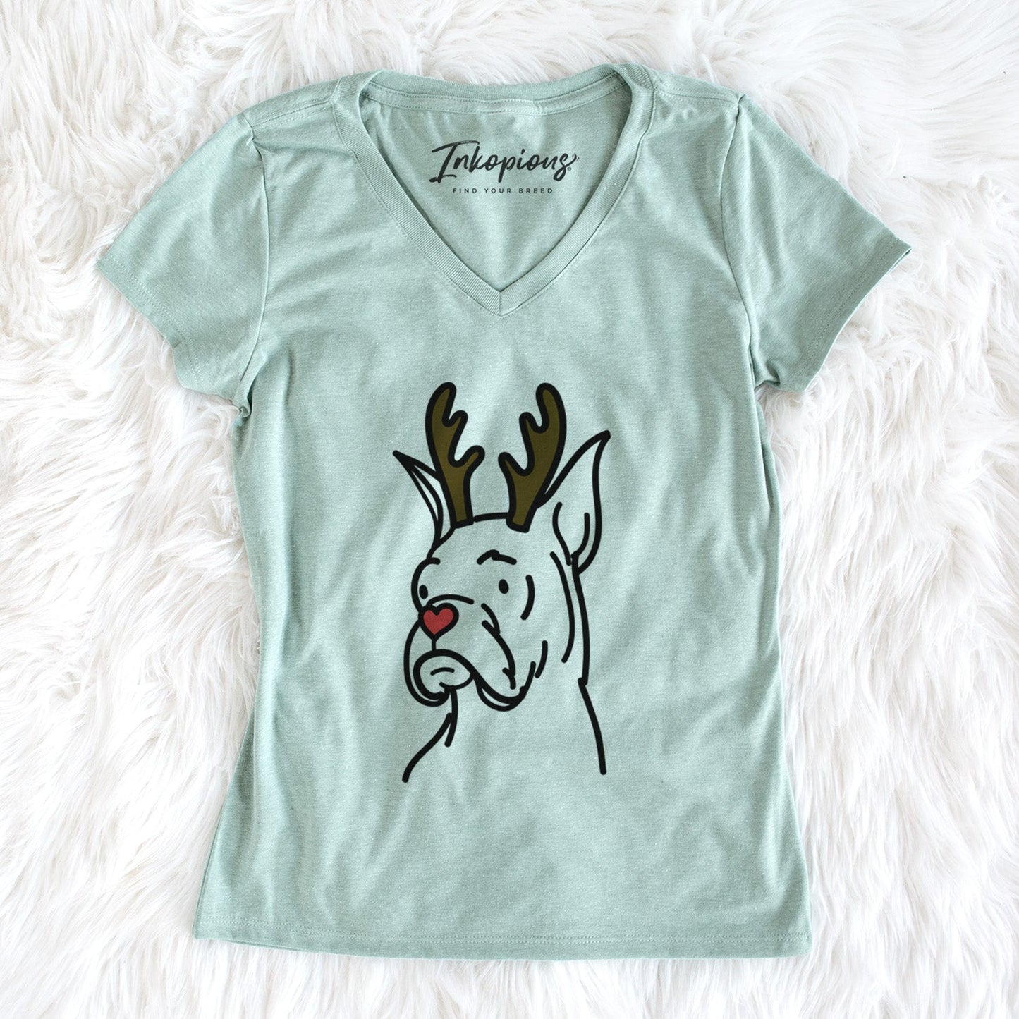 Red Nose Rescue Boxer - Billy - Women's Perfect V-neck Shirt