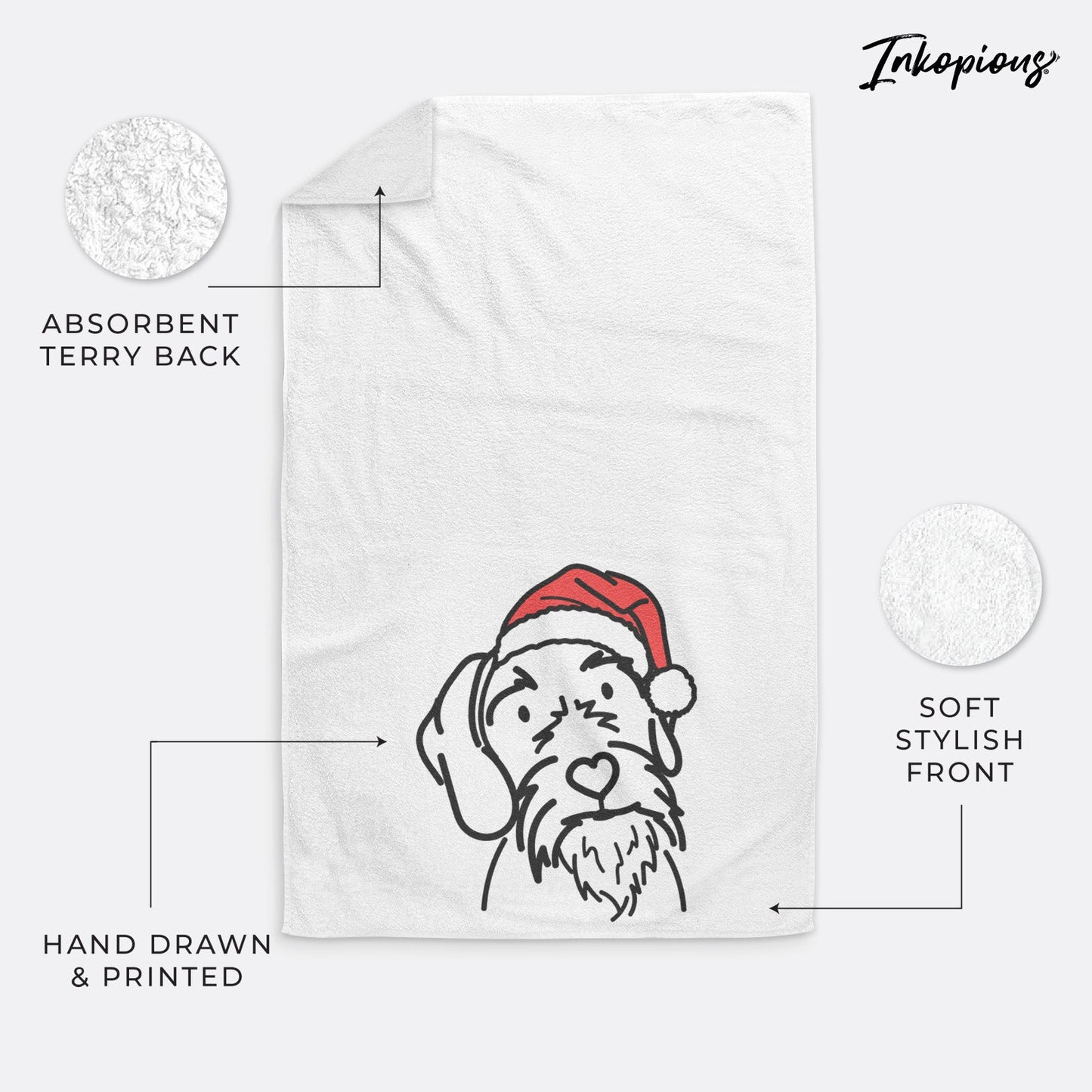 Jolly German Wirehaired Pointer - Buck - Hand Towel