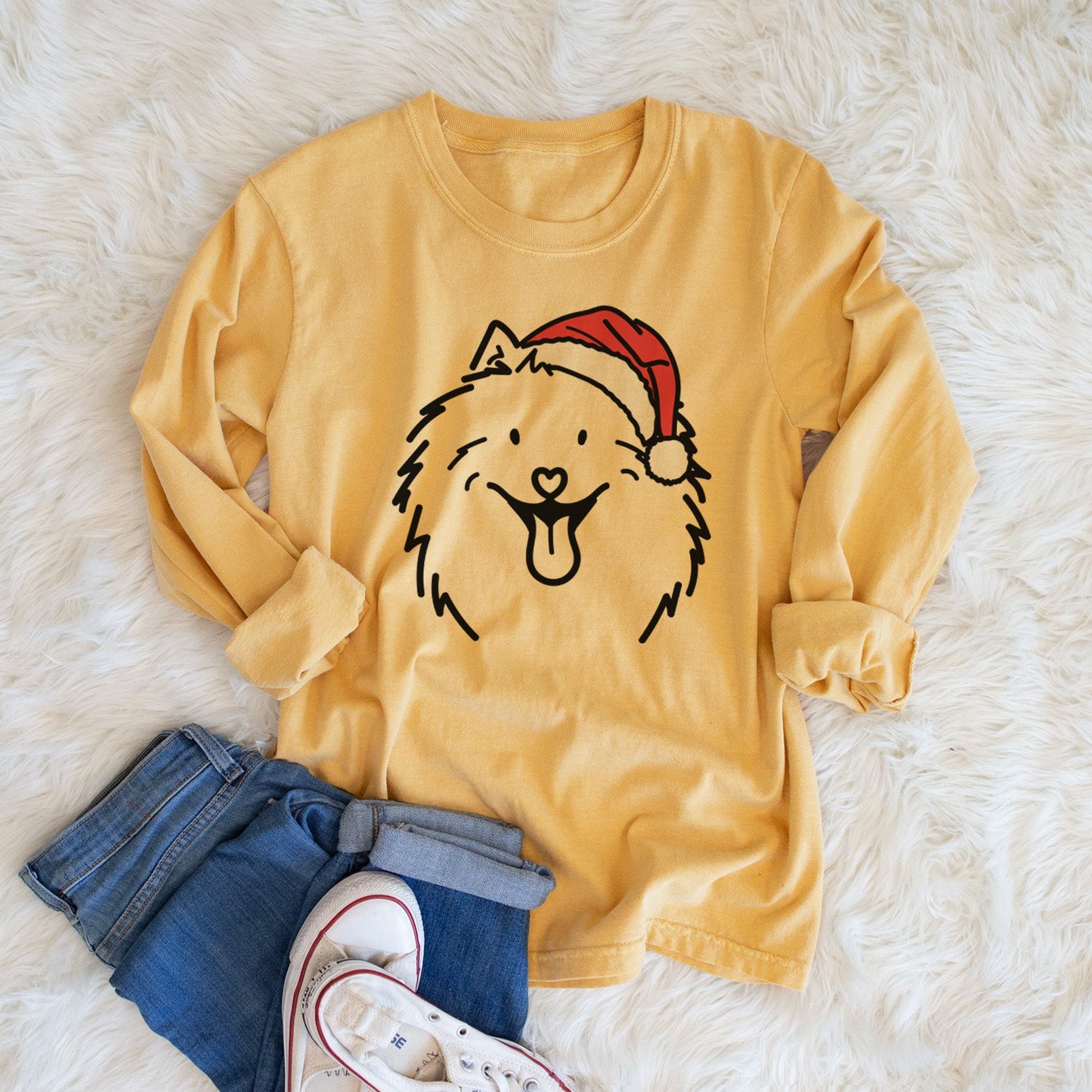 Jolly Samoyed - Johnny - Heavyweight 100% Cotton Long Sleeve