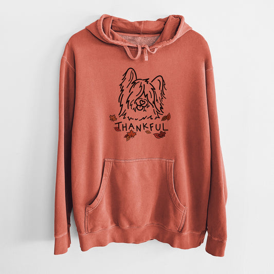 Thankful Skye Terrier - Dougal - Unisex Pigment Dyed Hoodie