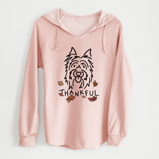 Thankful Silky Terrier - Monty - Cali Wave Hooded Sweatshirt