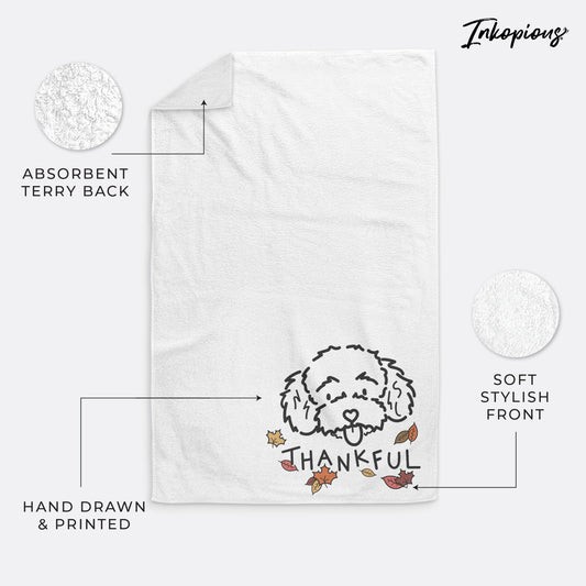 Thankful Toy Poodle - Ricci - Hand Towel