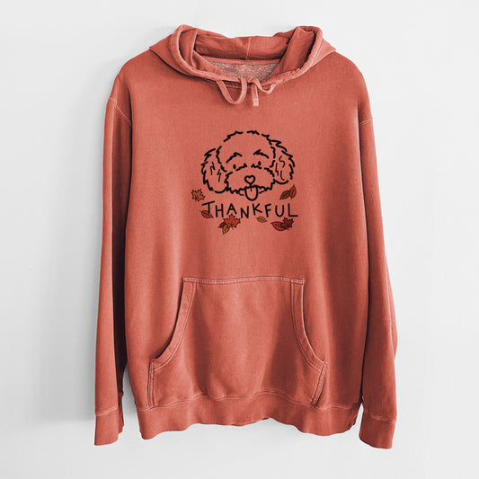Thankful Toy Poodle - Ricci - Unisex Pigment Dyed Hoodie